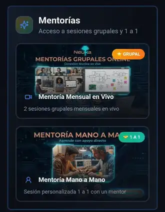 App Neuka: mentorías en vivo