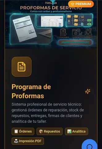 App Neuka: programa de proformas